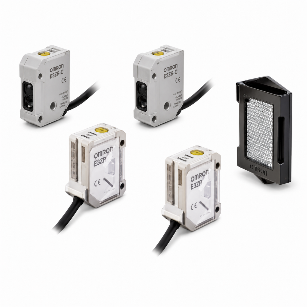 [OMRON] — E3ZR-C Oil-resistant Retro-reflective and Diffuse Photoelectric Sensor (Light/Dark-ON, NPN/PNP)