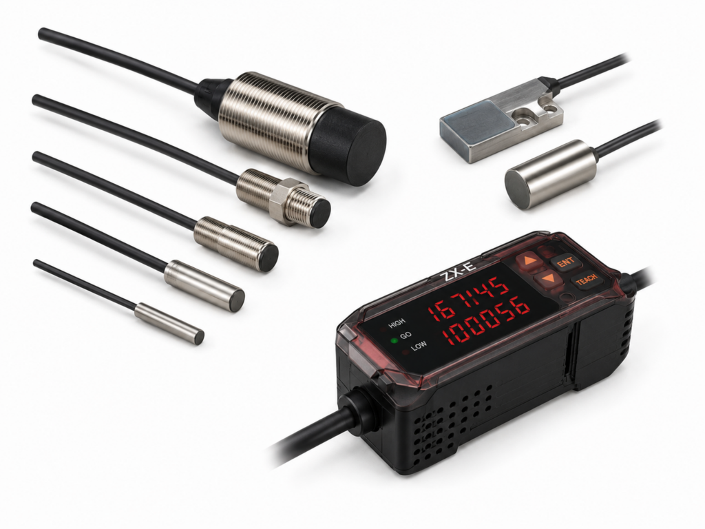 [OMRON] — ZX-E Inductive Displacement Sensor Amplifier Unit (NPN/PNP, DC, 2m)