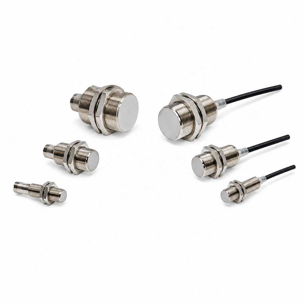 [OMRON] — E2EH High-temperature Proximity Sensor for Food & Beverage (M12/M18/M30, DC 2-Wire/3-Wire)