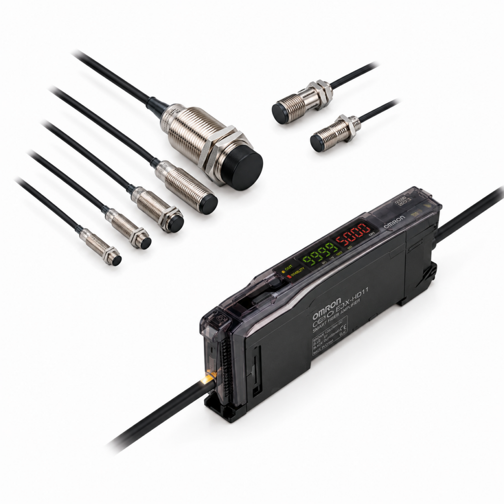 [OMRON] — E2NC Smart Proximity Sensor Head (Separate Amplifier, Cylindrical/Screw/Flat/Heat-resistant)