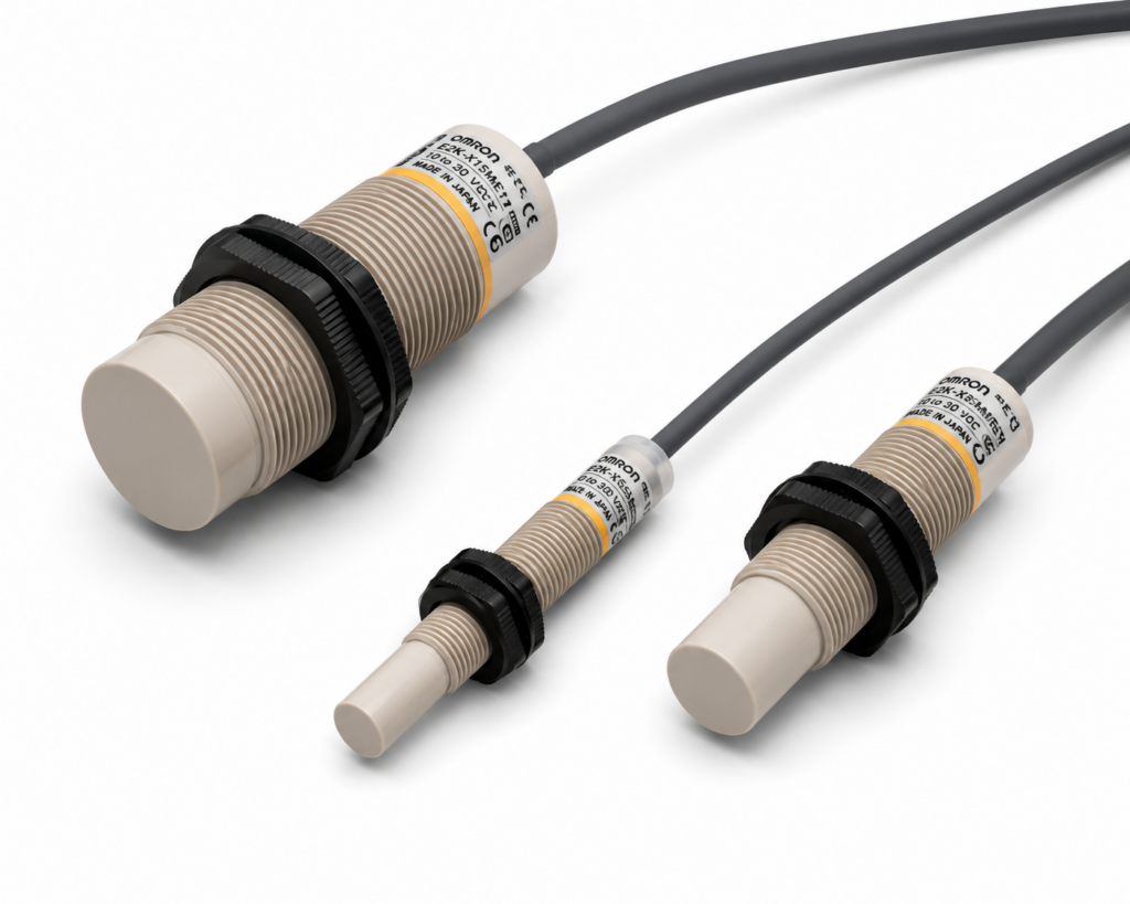 [OMRON] — E2K-X General-purpose Cylindrical Capacitive Proximity Sensor (M12/M18/M30, Unshielded)
