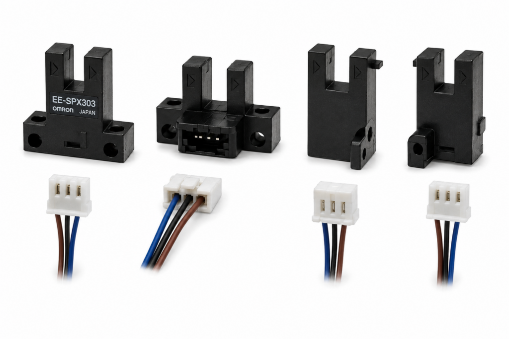 [OMRON] — EE-SPX74 / EE-SPX84 Modulated Slot Photomicrosensor (3.6mm/5mm Slot, NPN, Dark-ON/Light-ON)