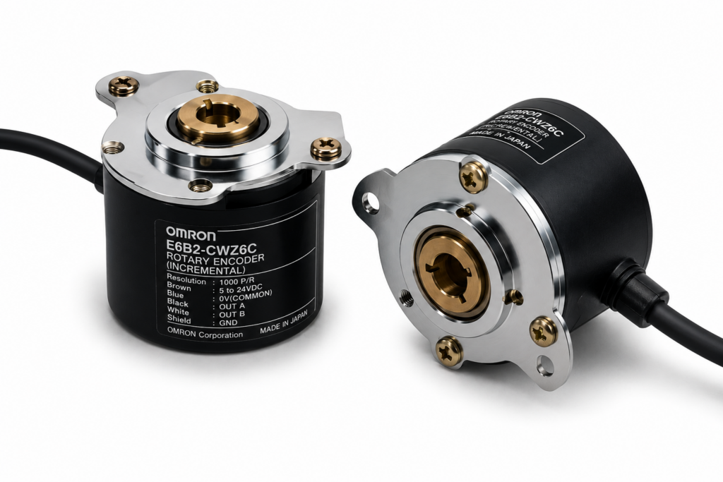 [OMRON] — E6H-C Hollow-shaft Rotary Encoder (Line-driver output, 5~12 VDC, 300~3600P/R)