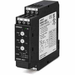 [OMRON] — K8AK-AS Single-phase Current Relay (Overcurrent/Undercurrent, 2mA~200A AC/DC)
