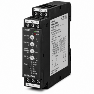 [OMRON] — K8AK-PW Three-phase Voltage Relay (200~480VAC, 3W/4W, 22.5mm, SPDT×2)