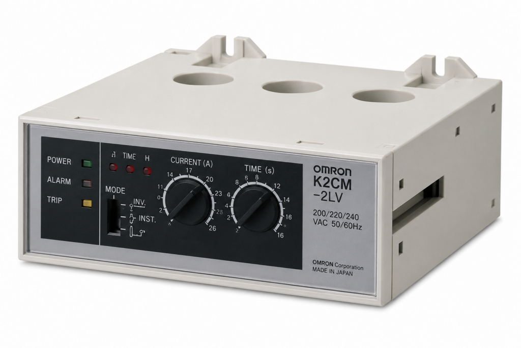 [OMRON] — K2CM Motor Protective Relay (Voltage Reverse-phase, Instantaneous, 8~160A, 200~240VAC)