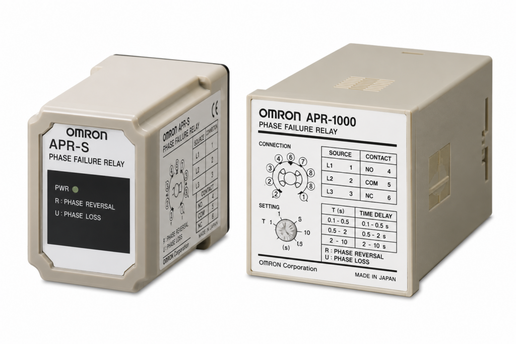 [OMRON] — APR-S Reverse Protection Relay (Three-phase Motor Reverse Revolution, 200~440VAC)