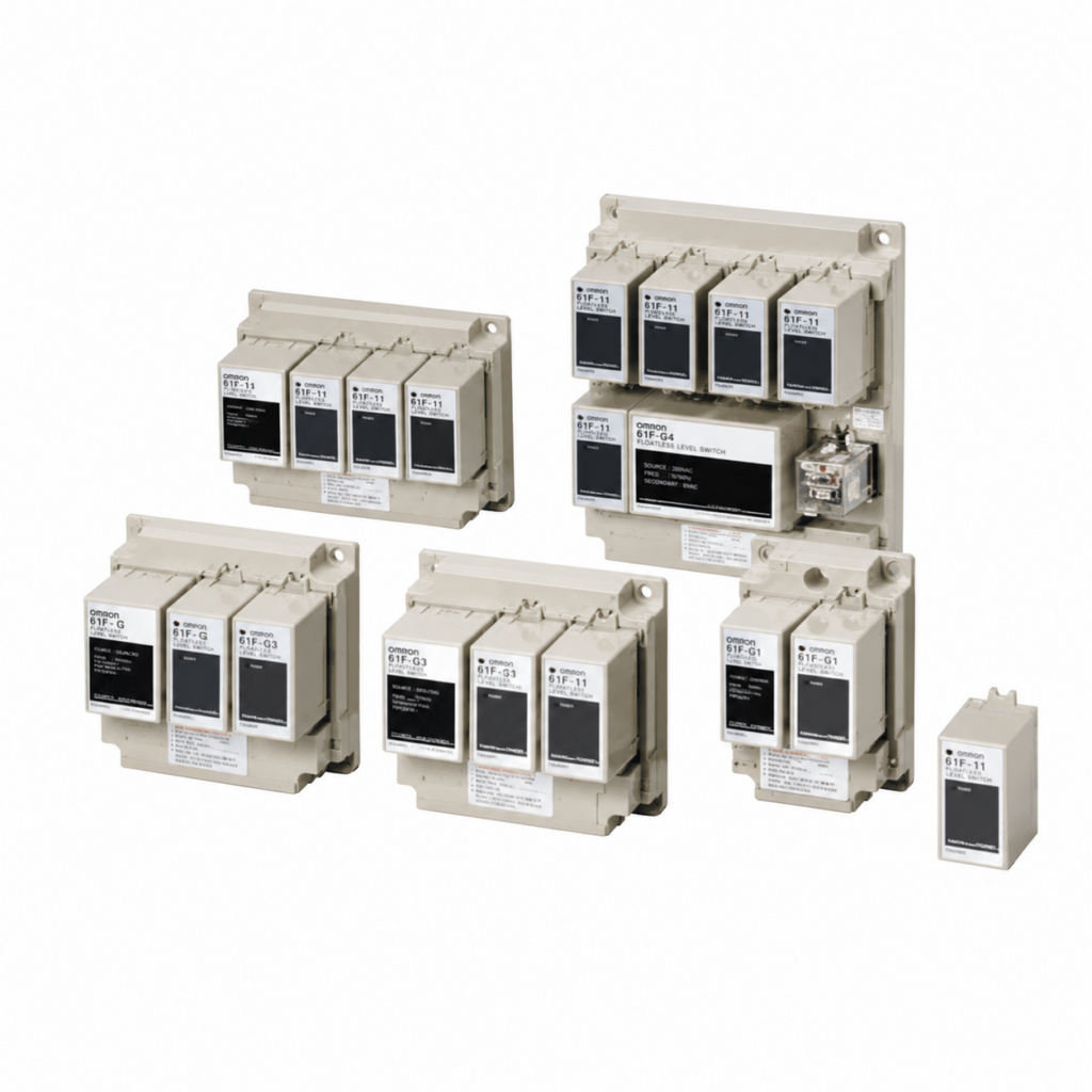 [OMRON] — 61F-G[] Floatless Level Switch Controller (Basic, G/G1/G2/G3/G4/I, General/Long-dist/High/Low/2W/Tropical)