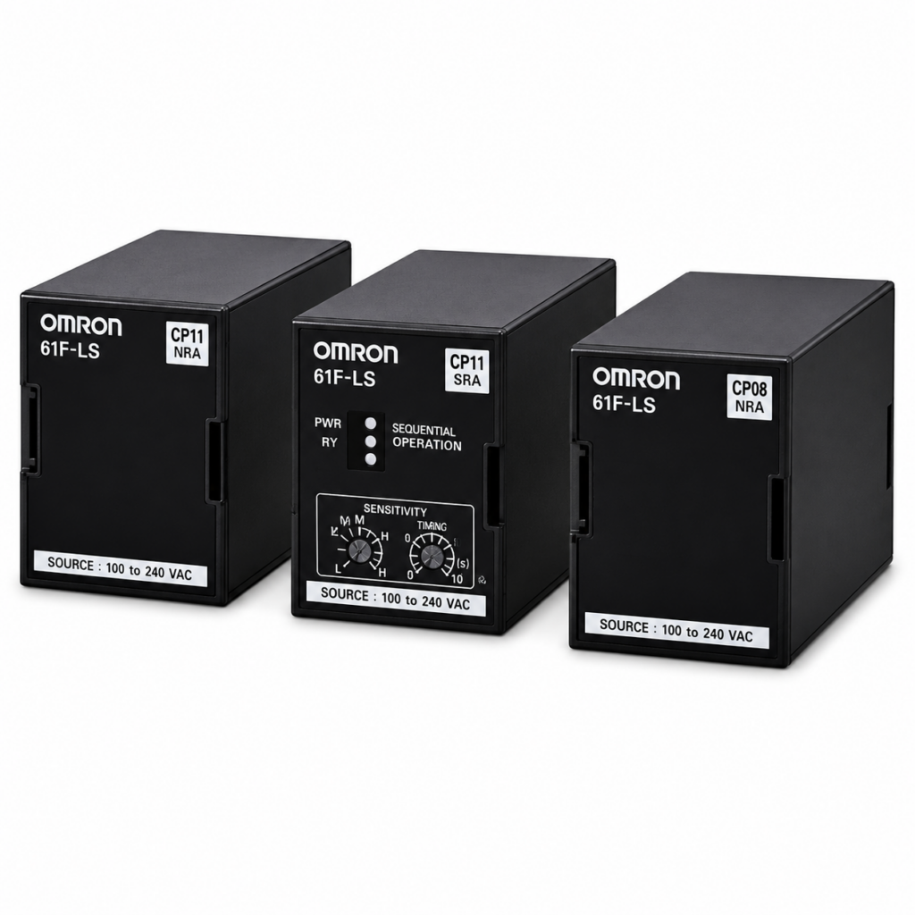 [OMRON] — 61F-LS Floatless Level Switch (Compact Plug-in, Normal/High-func/DC, 24~240VAC/DC)