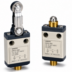 [OMRON] — D4CC Miniature Limit Switch (16mm Thin, Connector, 1A/125VAC/30VDC, w/wo Indicator)