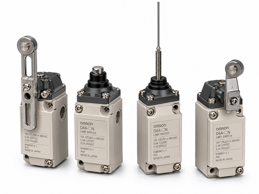 [OMRON] — D4A-[]N Individual Parts (Receptacle Box, Switch Box, Heads, Levers)