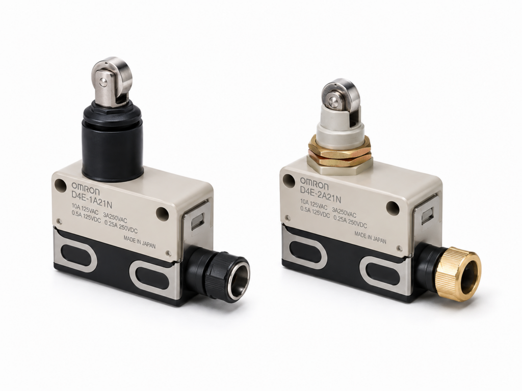 [OMRON] — D4E-[]N Small Sealed Switch (One-touch Connector, AC/DC, GP/Micro, 8 Actuators)
