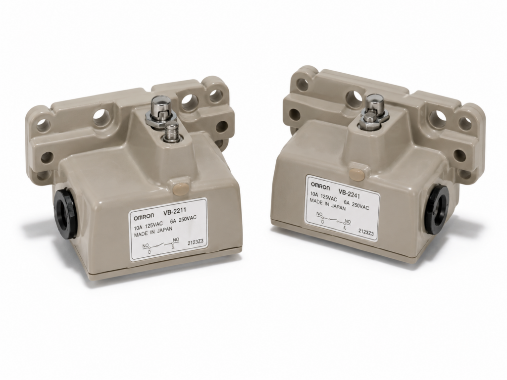 [OMRON] — VB Monoblock Multiple Limit Switch (Roller/Bevel Plunger, 2/4 Conduit, w/wo Flange)