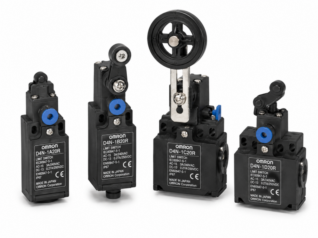 [OMRON] — D4N-[]R Pull-reset Safety Limit Switch (Direct Opening, 7 Actuators, Slow-action)