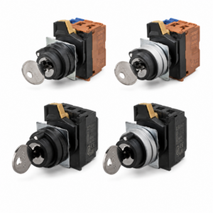 [OMRON] — A22NK Key Selector Switch Parts (Operation Units, Mounting Collar, Contact Blocks)