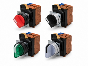[OMRON] — A22NS Non-lighted Selector Switch Set (22mm, 2/3-position, Plastic+Metal, Screw+Push-In)