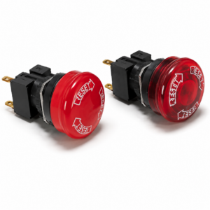 [OMRON] — A165E Emergency Stop Switch (16-dia., 30/40mm head, LED/Non-lighted, Push-Lock Turn-reset)