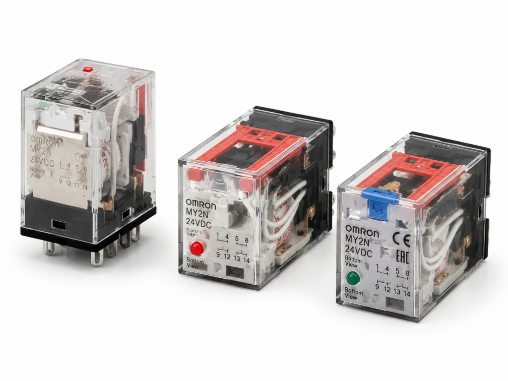 [OMRON] — MY-GS Miniature Power Relay Sockets and Accessories (8/14-pin, Screw+Push-In+PCB)