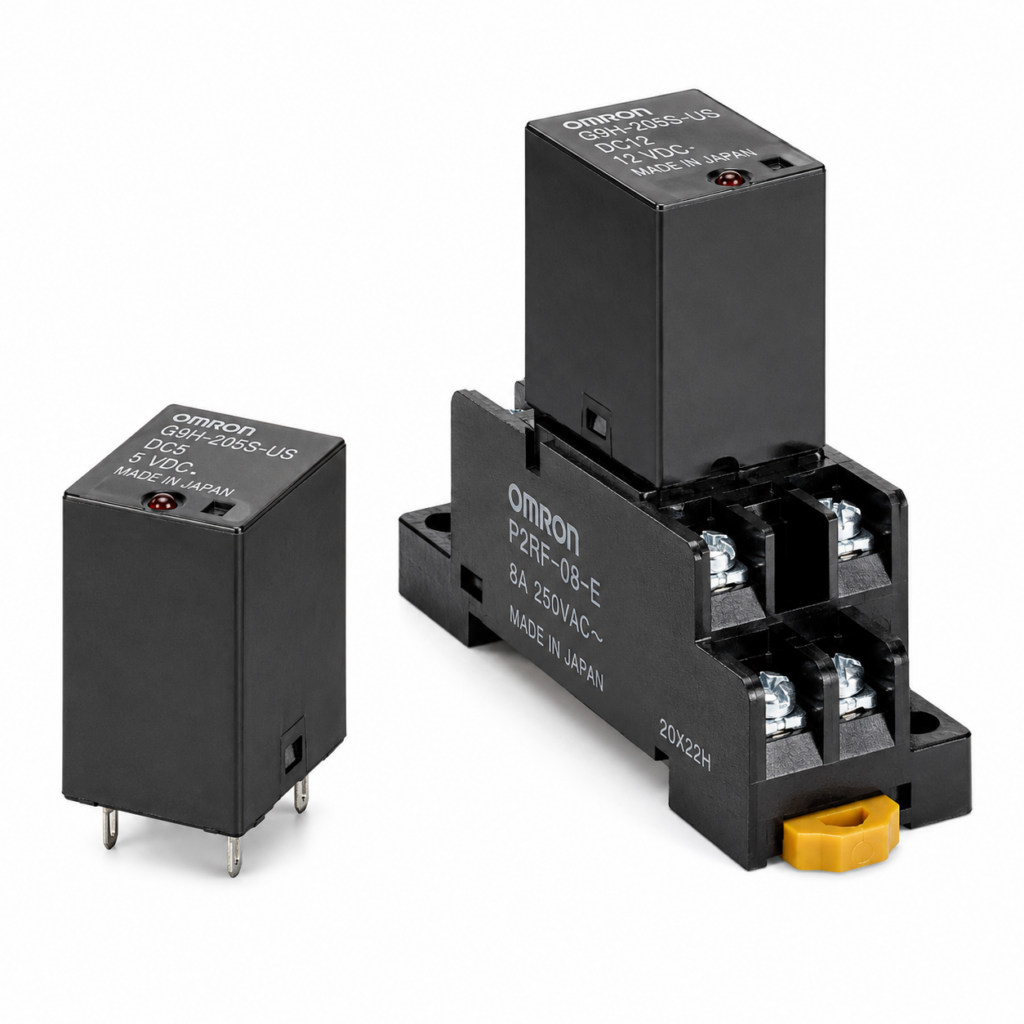 [OMRON] — G9H Hybrid Power Relay (Magnetic+SSR, 5/10A, 100-240VAC, 10M ops, 5/12/24VDC)