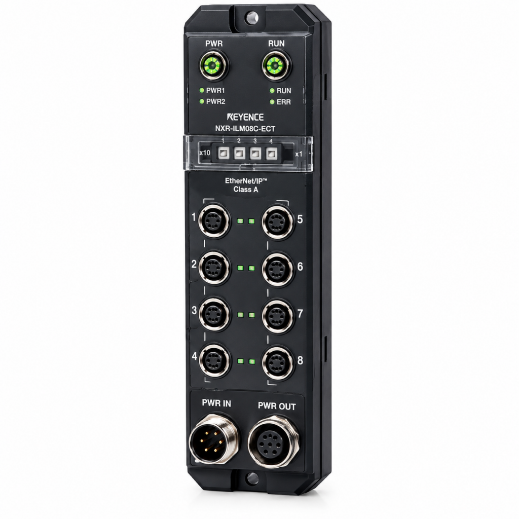 [OMRON] — NXR-ILM08C-ECT IO-Link Master Unit for EtherCAT (8-port, IP67, M12, NXR-series)
