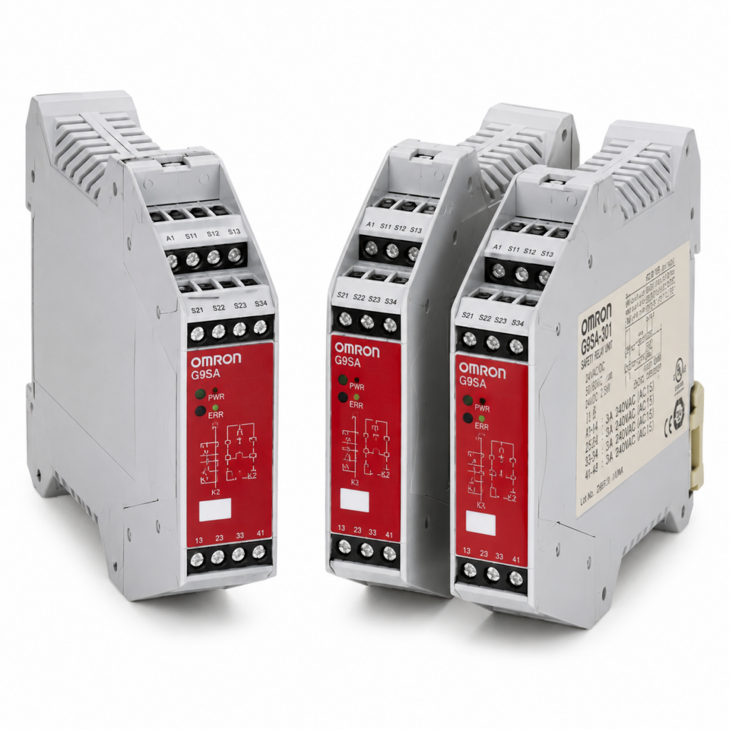 [OMRON] — G9SB Safety Relay Unit (Ultra Slim, DPST-NO/3PST-NO, Auto/Manual Reset, 24VAC/VDC)