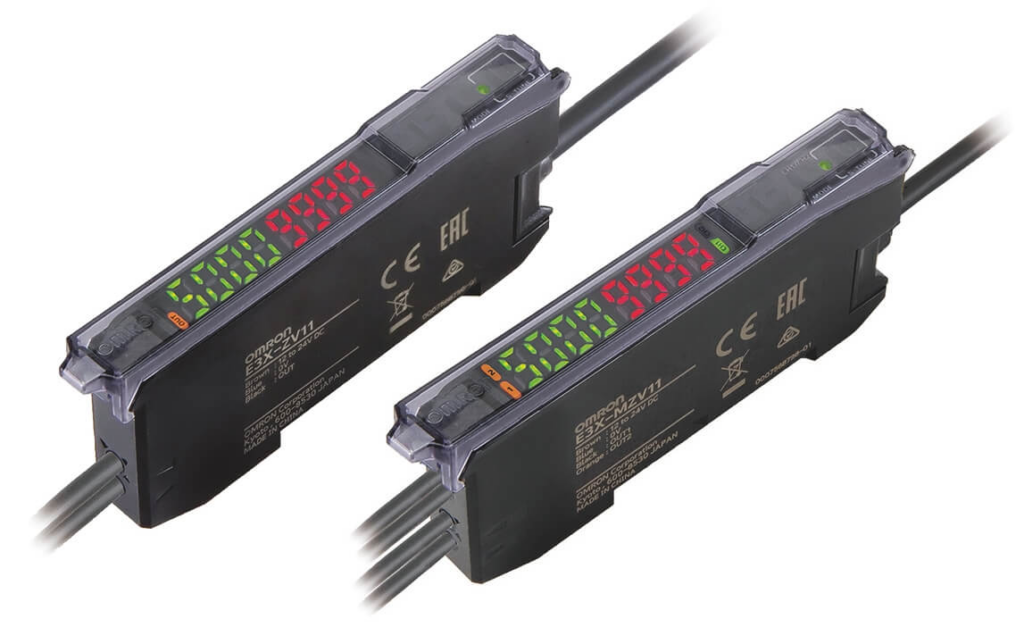 [OMRON] — E3X-ZV Smart Fiber Amplifier (1-Channel, Value Line, Red LED)