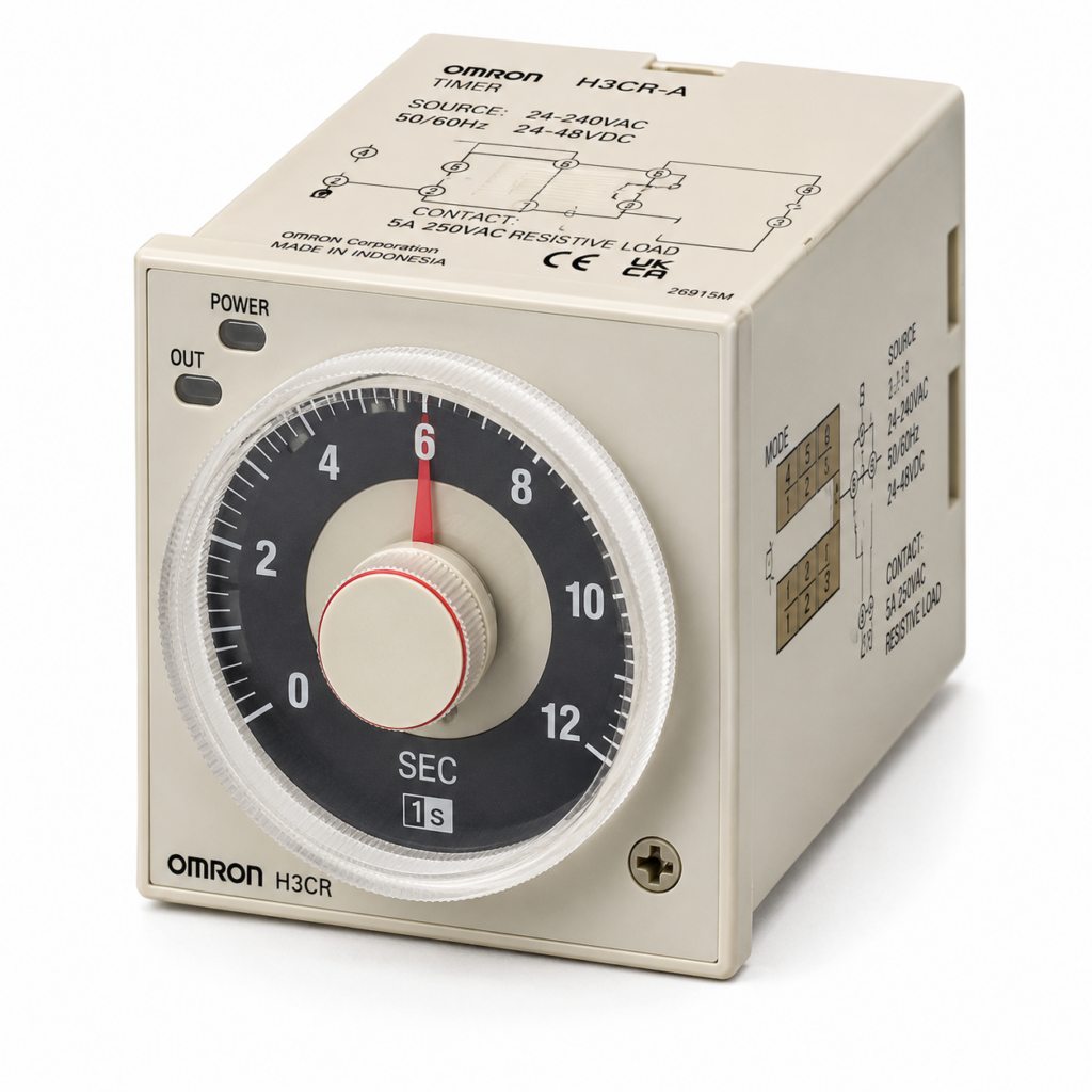 [OMRON] — H3CR-G Solid-state Star-delta Timer (48x48mm, 8-pin, Time-limit / Time-limit+Instantaneous, 100~240VAC)