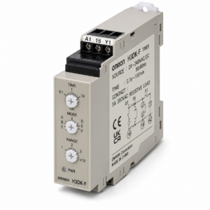 [OMRON] — H3DK-F Twin Timer (22.5mm DIN Track, Flicker OFF/ON Start, SPDT, 12VDC or 24~240VAC/DC)