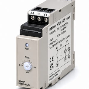 [OMRON] — H3DK-H Power OFF-delay Timer (22.5mm DIN Track, S/L Series, SPDT, 24~48VAC/DC or 100~240VAC)