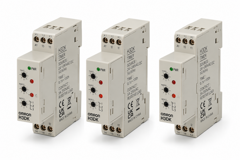 [OMRON] — H3DS Solid-state Timer (17.5mm DIN Track, Multi-mode/Twin/Star-delta/ON-delay, Screw or Screwless)
