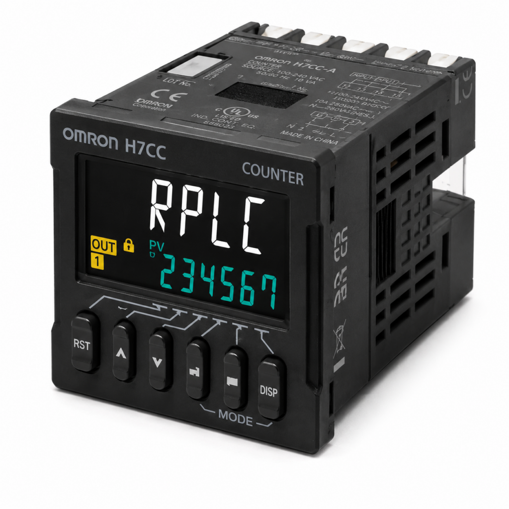[OMRON] — H7CC-A Digital Counter (48x48mm, Preset/Tachometer, 6-digit, 8-pin/11-pin/Screw, Contact/Transistor)