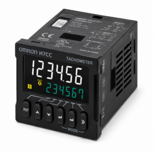 [OMRON] — H7CC-R Digital Tachometer (48x48mm, 11-pin Socket, 1/2 Input+Output, Contact Output)