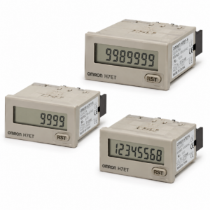 [OMRON] — H7E[]-N Self-powered Totalizer (Total Counter / Time Counter / Tachometer, LCD, Panel Mount)