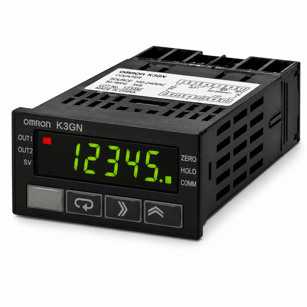 [OMRON] — K3GN 1/32 DIN Digital Panel Meter (DC Voltage/Current/NPN/PNP Input, Relay/Transistor Output, 24VDC)