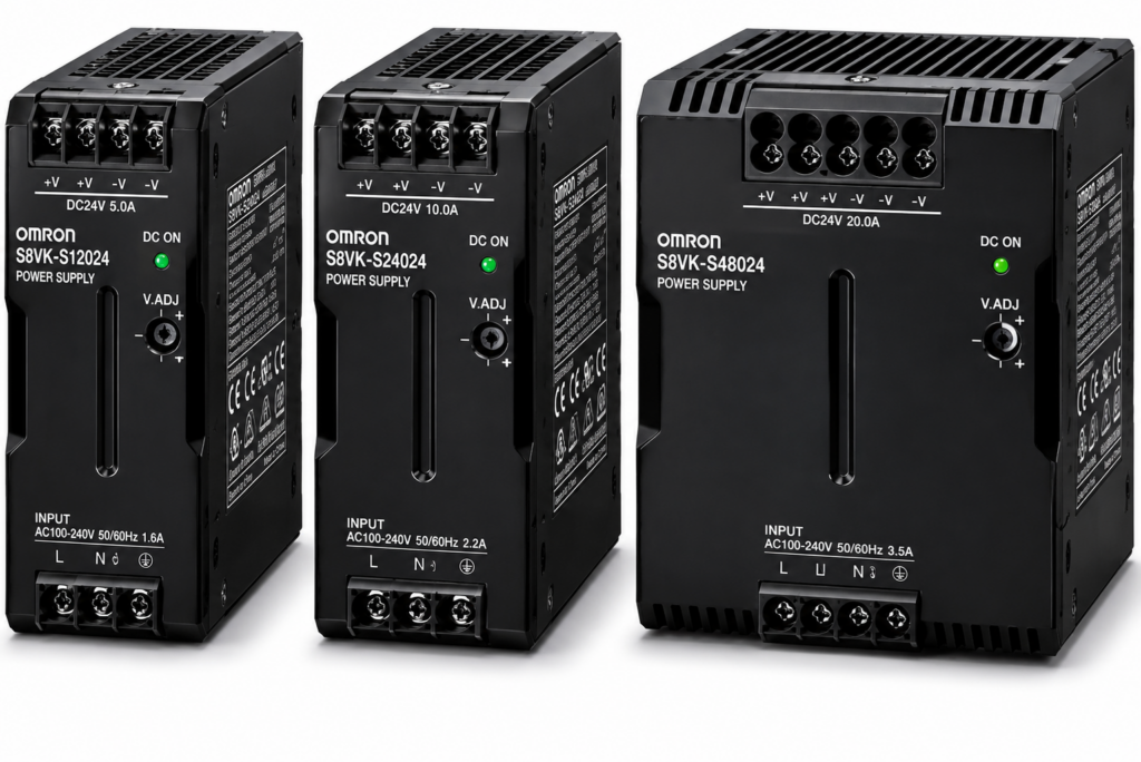 [OMRON] — S8VK-WB Switch Mode Power Supply (240~960W, 3-phase/2-phase 380~480VAC, 24V/48VDC, Push-In Plus)