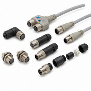 [OMRON] — XS2F M12 Water-resistant Connector, Socket One End, PVC Right-angle (DC/AC)