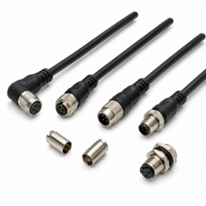 [OMRON] — XS3F M8 Water-resistant Connector, Socket One End, PUR/Low-temp/5-pole and S8 Snap-in