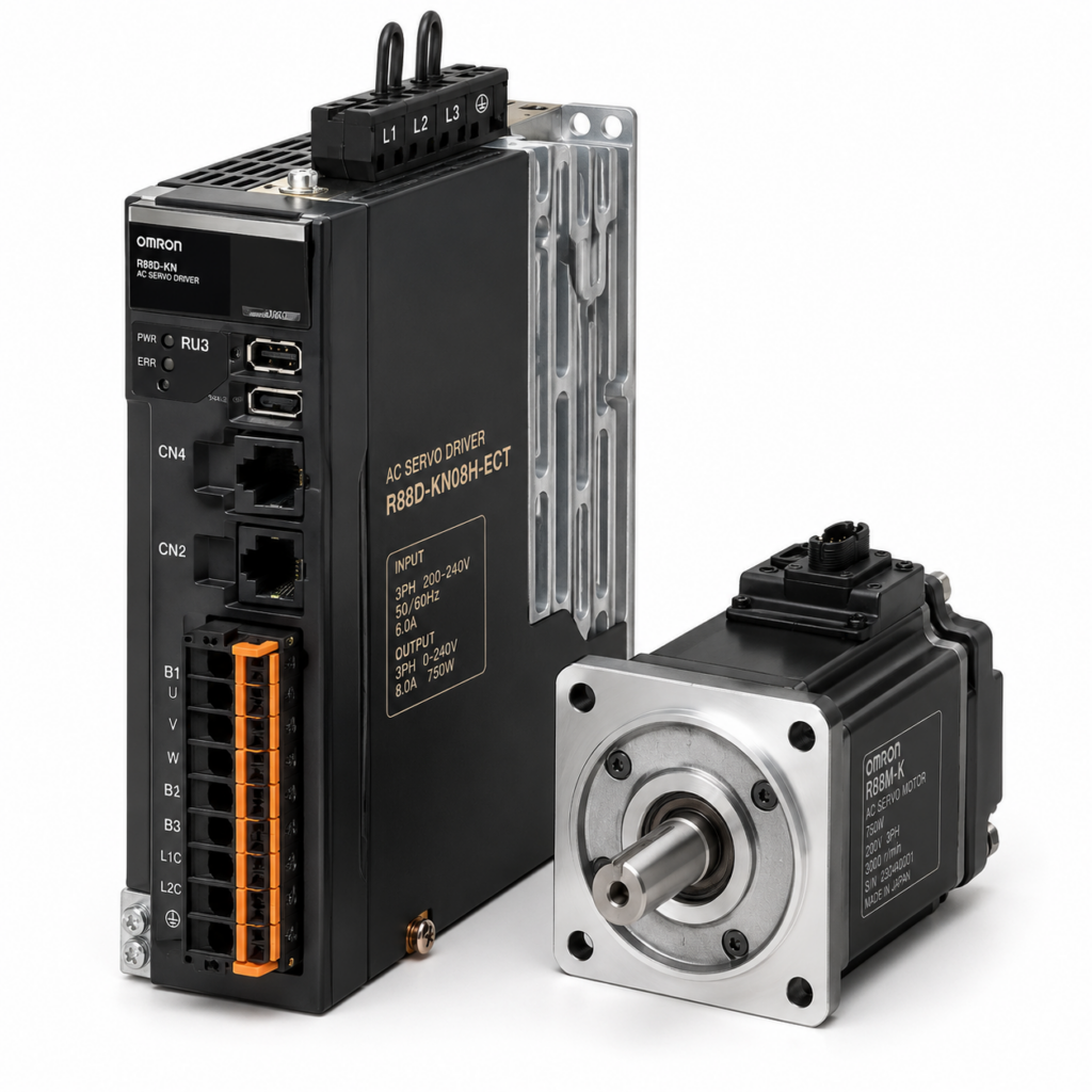 [OMRON] — R88M-1M/1L AC Servomotor 1S-series, 3000 r/min, 100 VAC, With brake