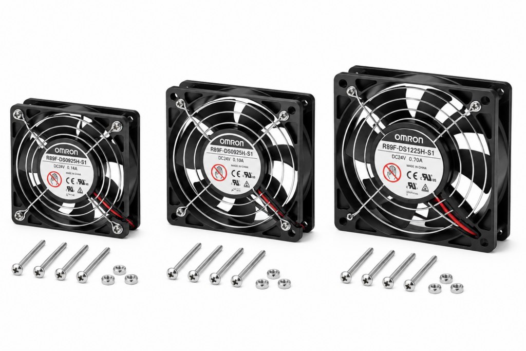 [OMRON] — R89F-D DC Axial Fan (92/120mm, 24 VDC)