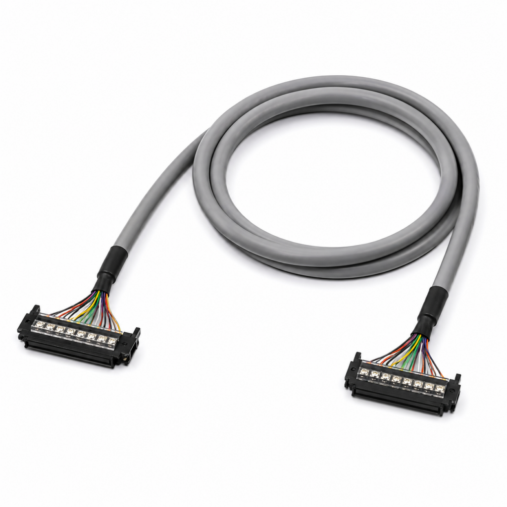 [OMRON] — XW2Z-A/B-R1/B-A Connecting Cables (FCN24→MIL20 / FCN40→MIL40 Reverse/B-A)