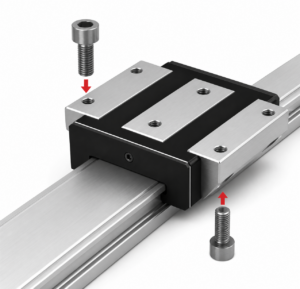 [THK] — SHW-CA/CAM LM Guide Block (Wide Rail, Flange Type, Ball Retainer)