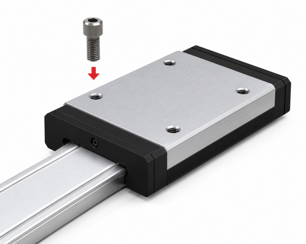 [THK] — SRS-WS/WM/WN (#15) Miniature LM Guide Block (Wide Block, Low Dust, Stainless)