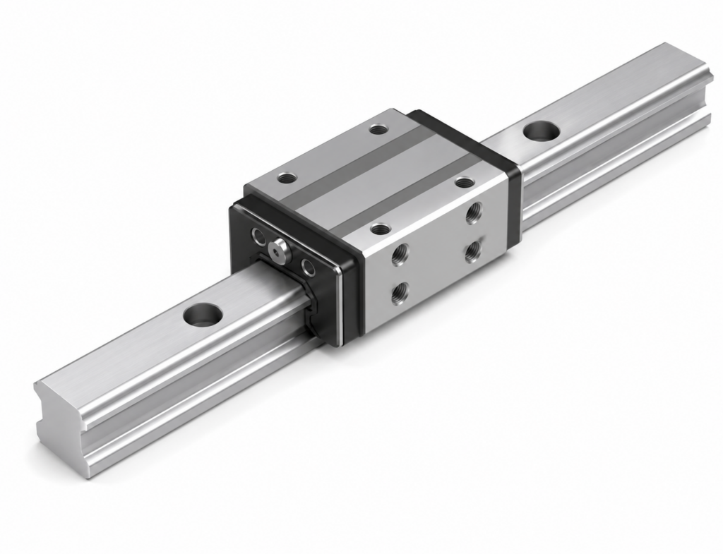 [THK] — HSR-YR/YRM LM Guide Block (Side Mount Tapped, Symmetric Installation)