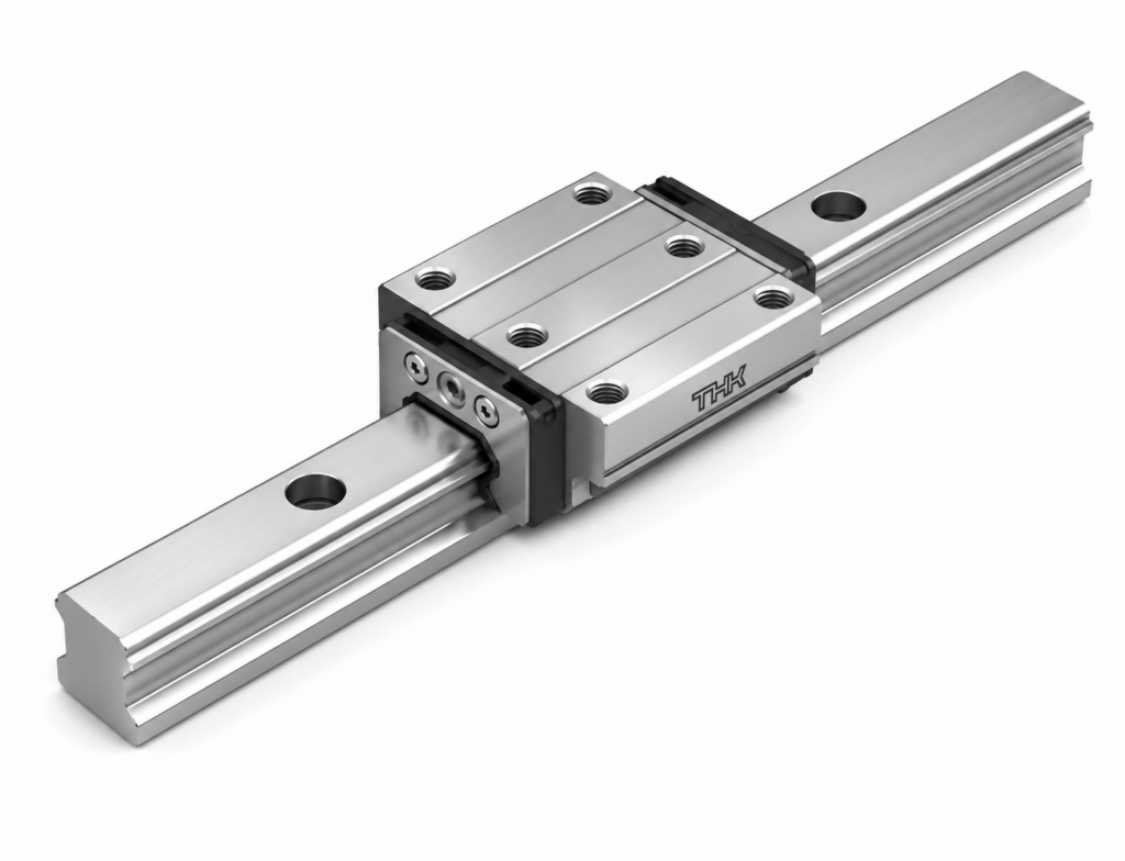 [THK] — HSR-CA/CAM/HA/HAM LM Guide Block (Full Ball, 6-tap Flange, High Rigidity)