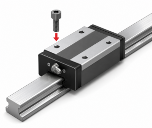 [THK] — SR-W/V/T LM Guide Block (Full Ball, Narrow Width, Radial Load)