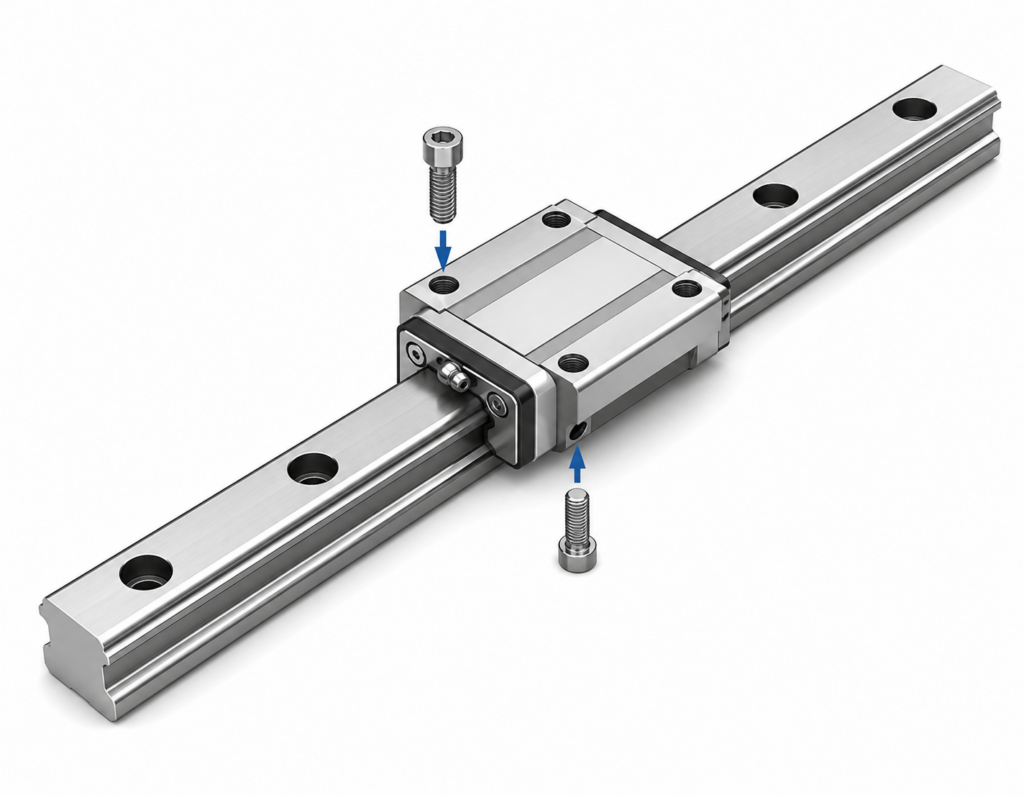 [THK] — NR-CX/LCX/SLCX LM Guide Block (Full Ball, Super Heavy Load, Flange Type)