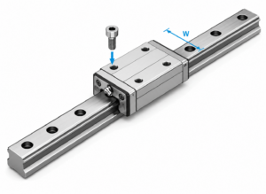 [THK] — NRS-RX/LRX/SLRX/R/LR LM Guide Block (Full Ball, Super Heavy Load, 4-Direction, Narrow)