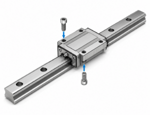 [THK] — NRS-CX/LCX/SLCX LM Guide Block (Full Ball, Super Heavy Load, 4-Direction, Flange)