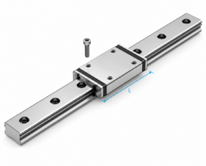 [THK] — RSX-WM Miniature LM Guide Block (Wide Block, Wire Retainer, Gothic Arch, Stainless)