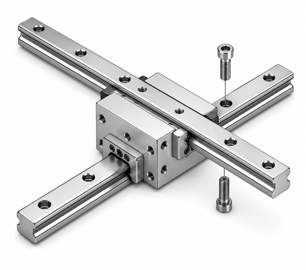 [THK] — CSR Cross LM Guide Block (Full Ball, Long Block, High Rigidity)